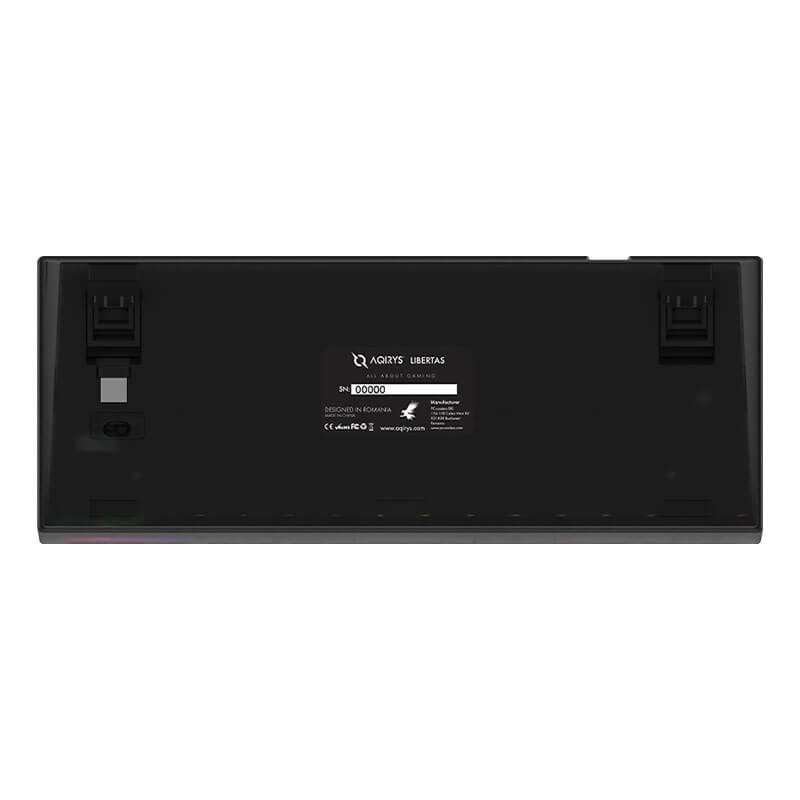 Clavier Gamer Mécanique AQIRYS Libertas, 100% Anti-ghosting, Dual Wireless