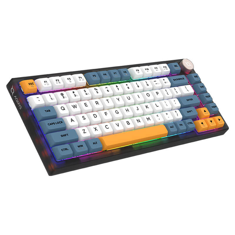 Clavier Gamer Mécanique AQIRYS Libertas, 100% Anti-ghosting, Dual Wireless