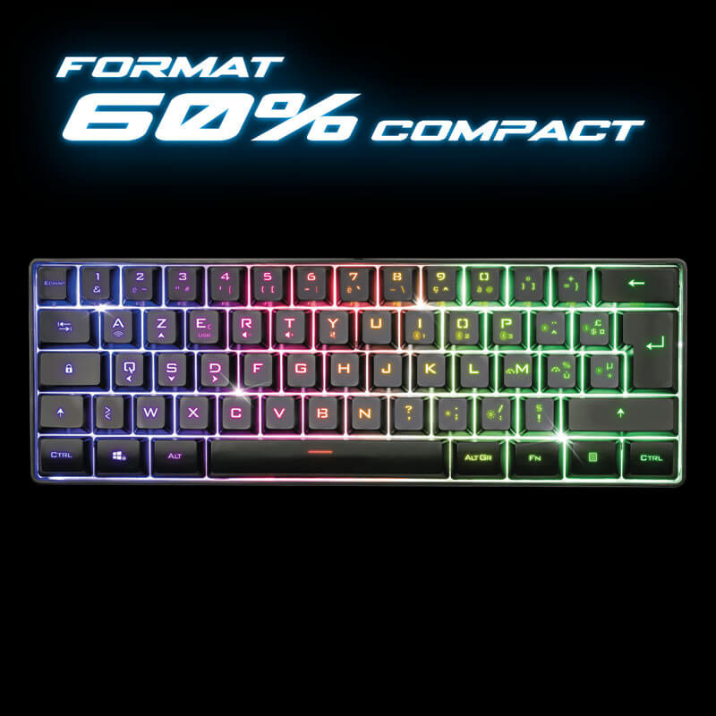Clavier Gamer SOG - SEMI Mécanique sans fil ELITE-K50, RGB BLACK Clavier Gamer SOG - SEMI Mécanique sans fil ELITE-K50, RGB BLACK