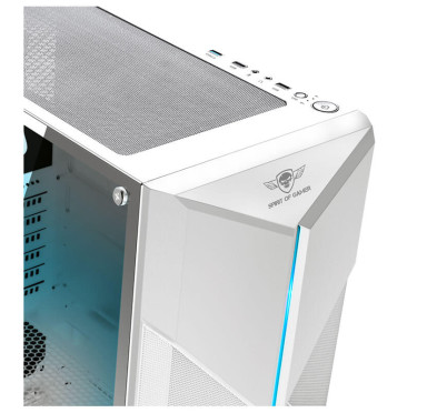 Boitier Spirit of Gamer CLONE 3 ARTIC, Moyen tour, ATX, White