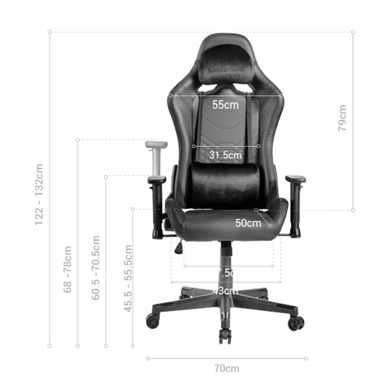 Chaise Gamer MARS GAMING MGC-PRO BY - Black & Yellow Chaise Gamer MARS GAMING MGC-PRO BY - Black & Yellow
