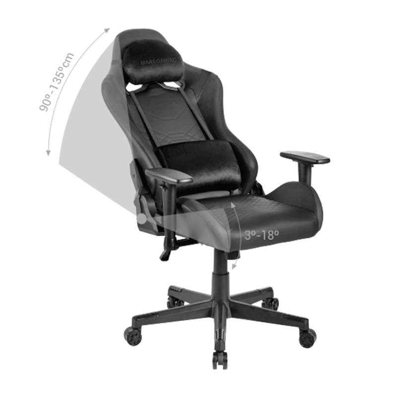 Chaise Gaming MARS GAMING MGC-PRO BG - Black & Green Chaise Gaming MARS GAMING MGC-PRO BG - Black & Green