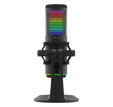 Micro Gamer AQIRYS GALILEO RGB, Double condensateur, Cardioïde et omnidirectionnel
