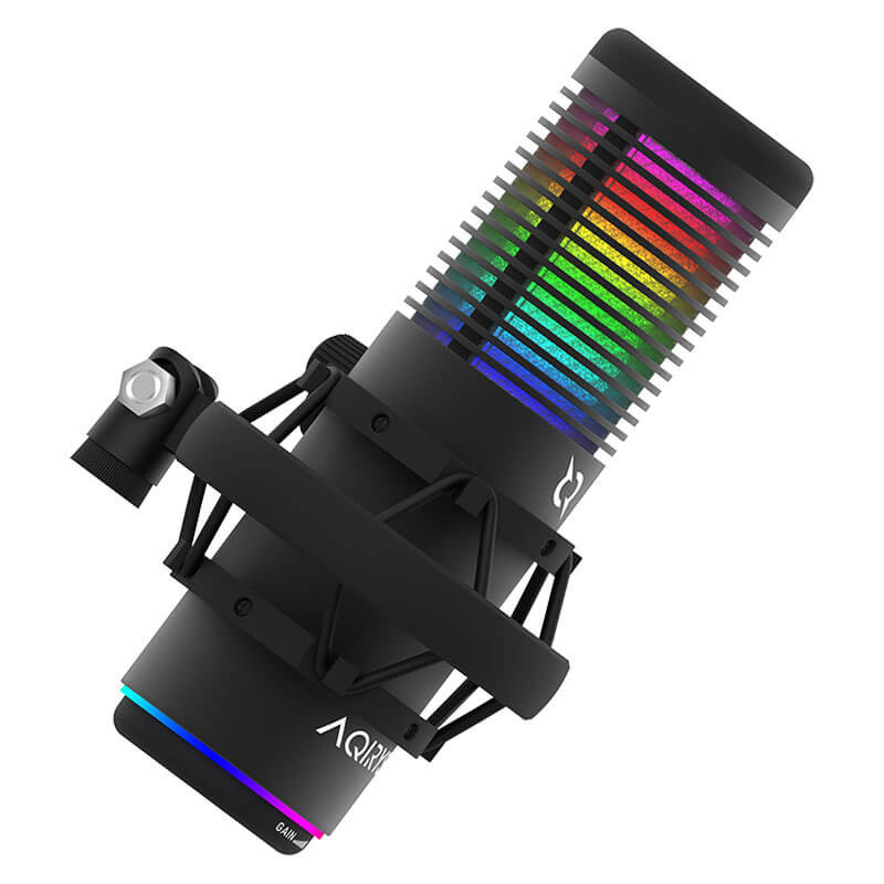 Micro Gamer AQIRYS GALILEO RGB, Double condensateur, Cardioïde et omnidirectionnel Micro Gamer AQIRYS GALILEO RGB, Double condensateur, Cardioïde et omnidirectionnel