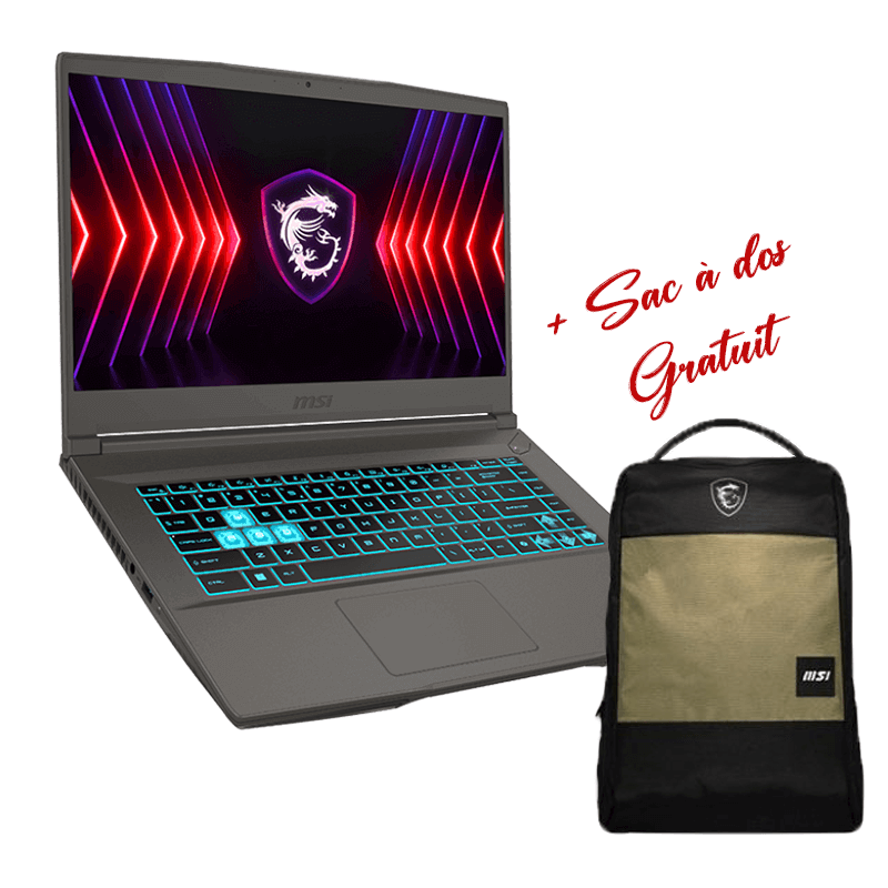 Pc Portable Gamer - MSI THIN 15 B13UCX-2607XFR, I5, 8Go, RTX 2050, 15.6" FHD Pc Portable Gamer - MSI THIN 15 B13UCX-2607XFR, I5, 8Go, RTX 2050, 15.6" FHD