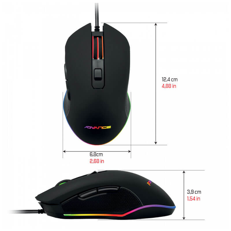 Souris Gamer ADVANCE GTA 210 - 2400 dpi