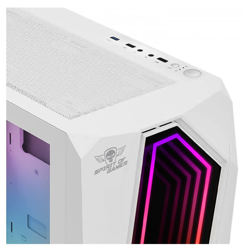Boitier Spirit of Gamer INFINITY ARTIC, Moyen tour, ATX, Blanc
