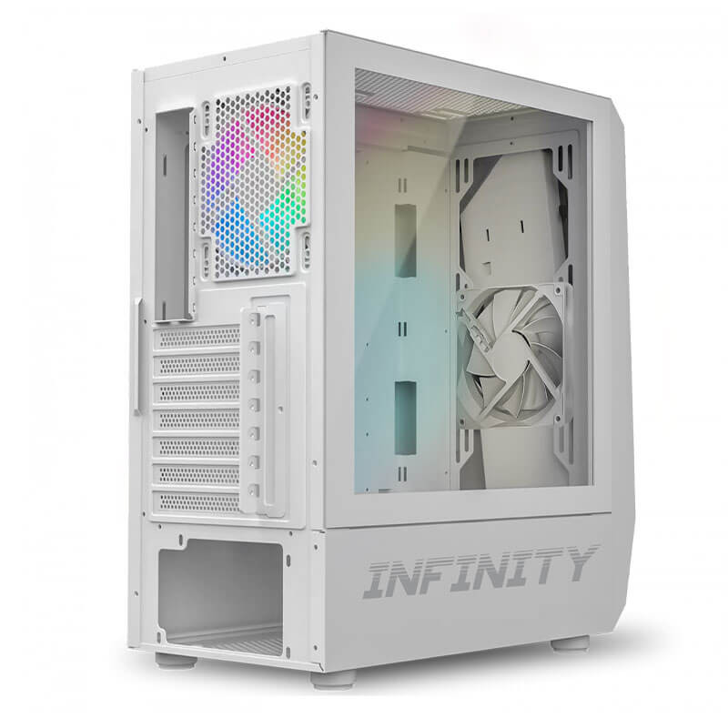 Boitier Spirit of Gamer INFINITY ARTIC, Moyen tour, ATX, Blanc