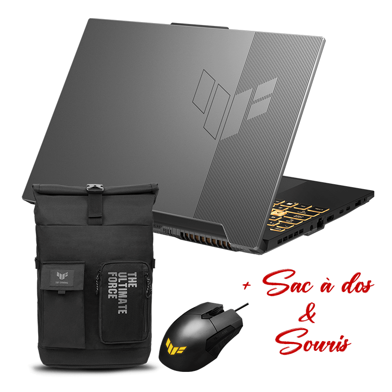 Pc Portable Gamer Asus Tuf F15 FX507ZC4-HN271W, i5-12è, 16Go, 512Go SSD, RTX 3050 -15.6"FHD Pc Portable Gamer Asus Tuf F15 FX507ZC4-HN271W, i5-12è, 16Go, 512Go SSD, RTX 3050 -15.6"FHD