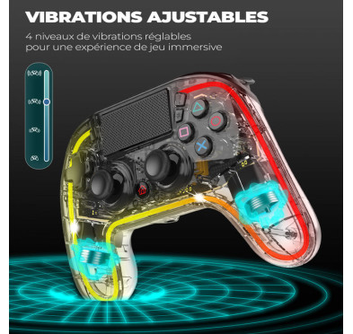 Manette Sans Fil Spirit Of Gamer NEON Bluetooth - RGB 10 modes