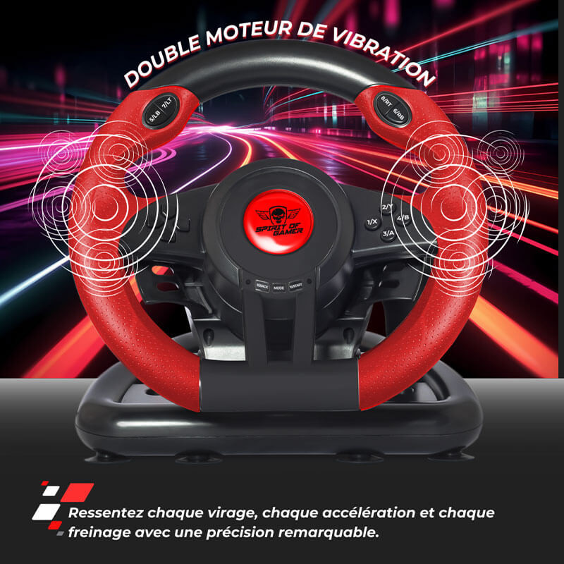 Volant et Pédale de course Spirit of Gamer - Race Wheel Pro 1