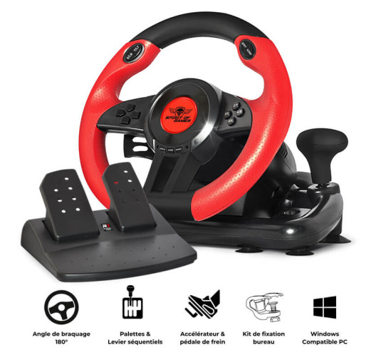 Volant et Pédale de course Spirit of Gamer - Race Wheel Pro 1