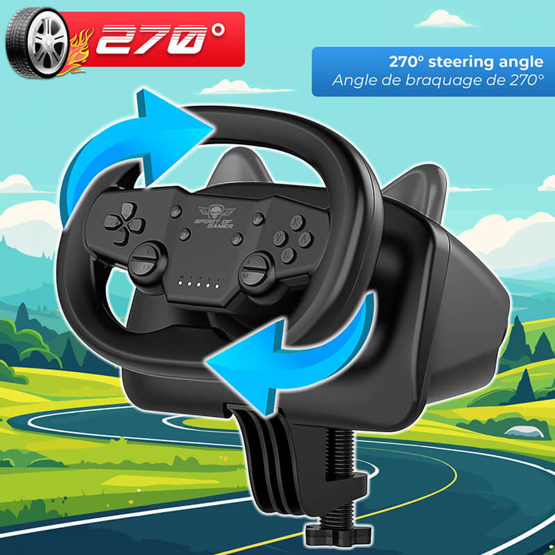 Volant de course Spirit of Gamer - Race Wheel Pro Air 270° Volant de course Spirit of Gamer - Race Wheel Pro Air 270°