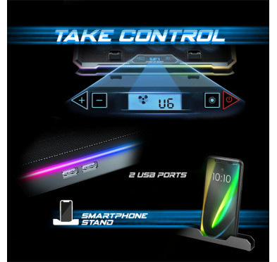 Refroidisseur pour pc portable de 17" - Spirit of Gamer Airblade 1300 RGB