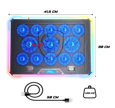 Refroidisseur pour pc portable de 17" - Spirit of Gamer Airblade 1300 RGB
