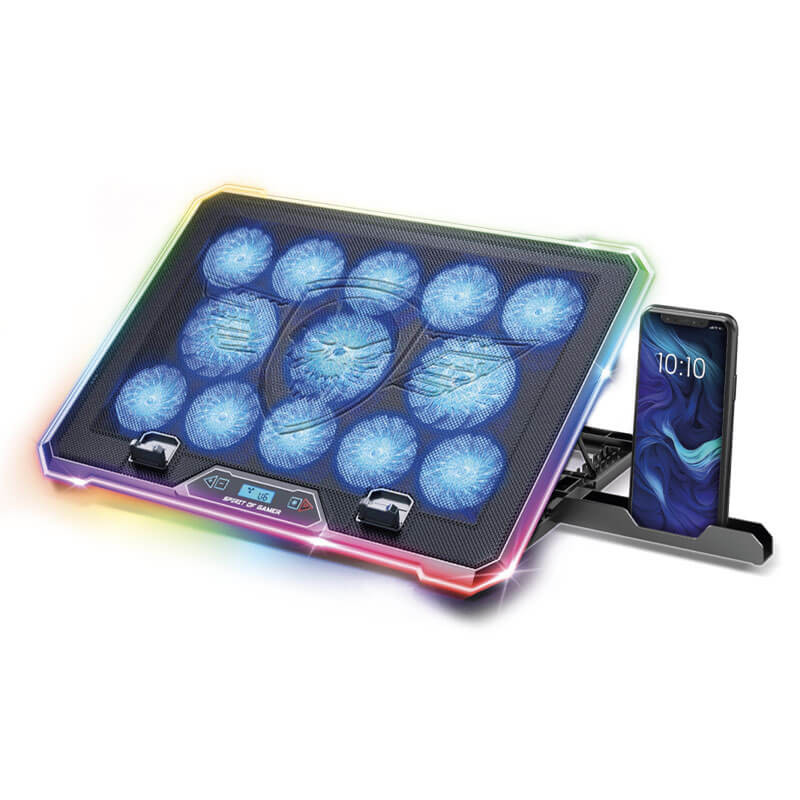 Refroidisseur pour pc portable de 17" - Spirit of Gamer Airblade 1300 RGB Refroidisseur pour pc portable de 17" - Spirit of Gamer Airblade 1300 RGB