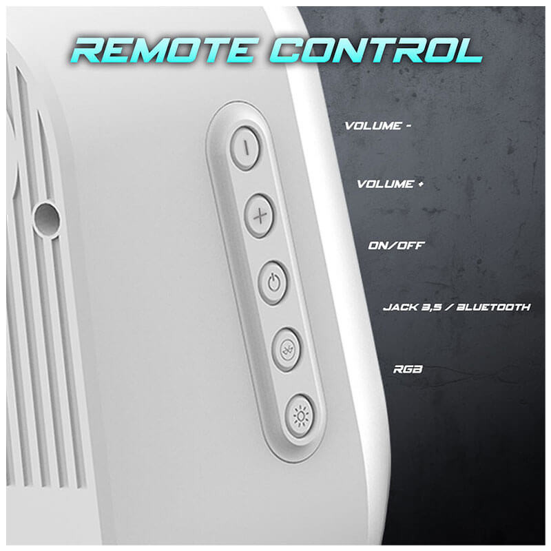 Haut parleur sans fil - Spirit of Gamer Fanatic 500 (Blanc)