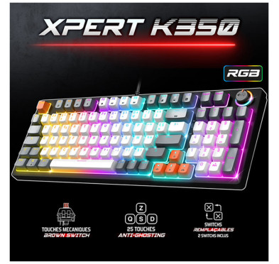 Clavier mécanique spirit of gamer Xpert-K350 Artic
