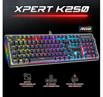 Clavier mécanique spirit of gamer XPERT-K250 - Black