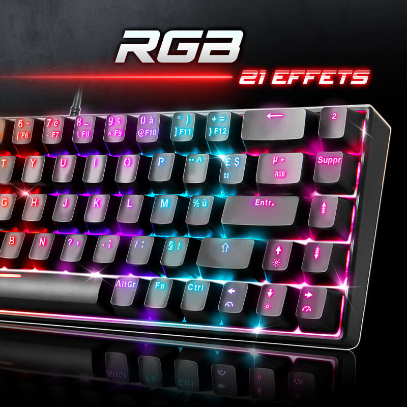 Clavier mécanique spirit of gamer XPERT-K150, 100% anti-ghosting