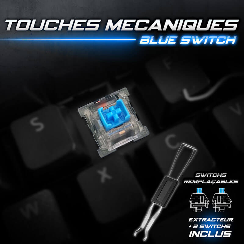Clavier mécanique spirit of gamer XPERT-K150, 100% anti-ghosting