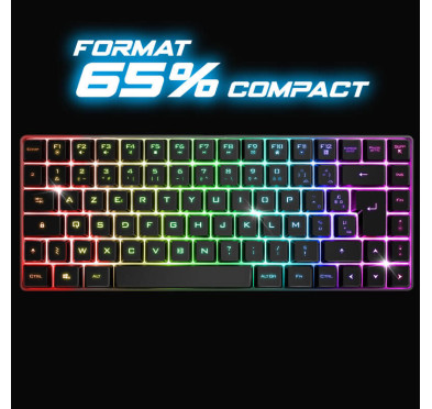 Clavier semi-mécanique sans fil spirit of gamer ELITE-K70 TKL - Noir