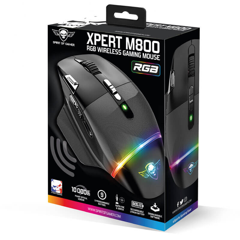 Souris Gamer sans fil Spirit of Gamer XPERT-M800 - 10000 dpi
