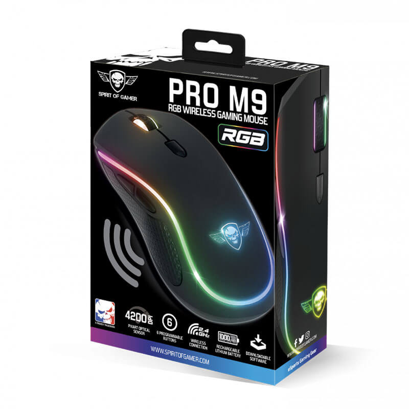 Souris Gamer sans fil Spirit of Gamer PRO-M9 (4200 dpi) Souris Gamer sans fil Spirit of Gamer PRO-M9 (4200 dpi)
