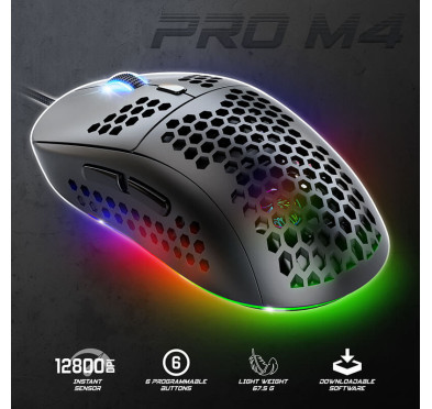 Souris Gamer Spirit of Gamer PRO-M4 Black (12800 dpi)