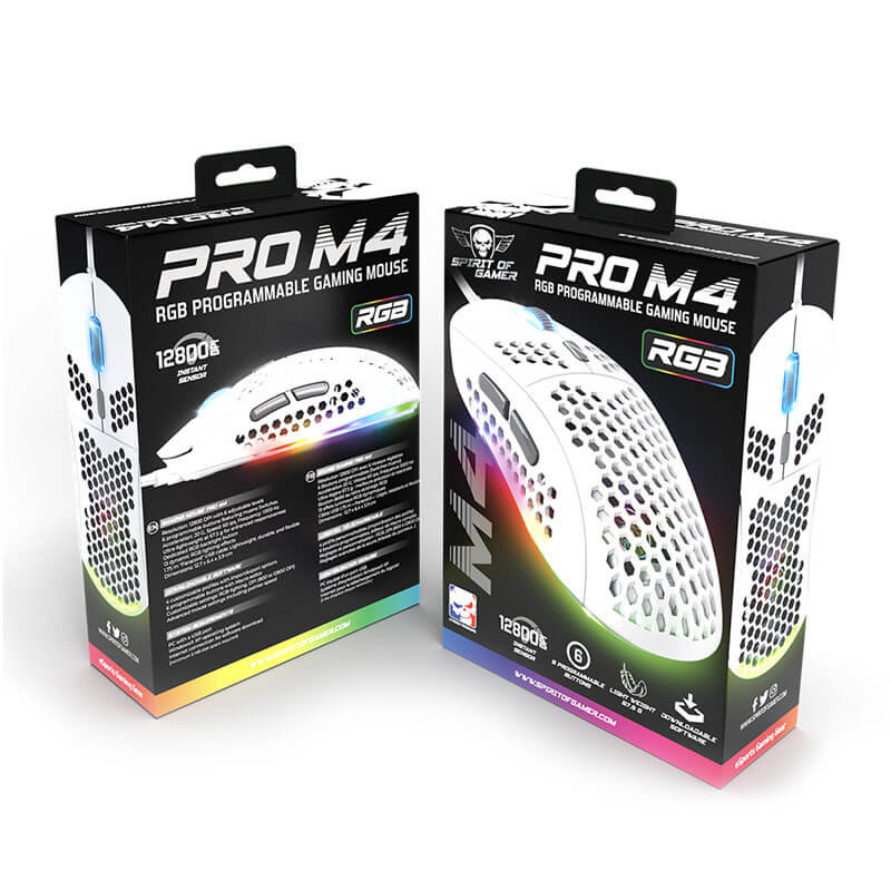 Souris Gamer Spirit of Gamer PRO-M4 White (12800 dpi) Souris Gamer Spirit of Gamer PRO-M4 White (12800 dpi)