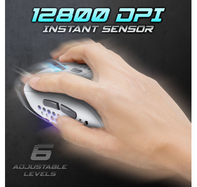 Souris Gamer Spirit of Gamer PRO-M4 White (12800 dpi)