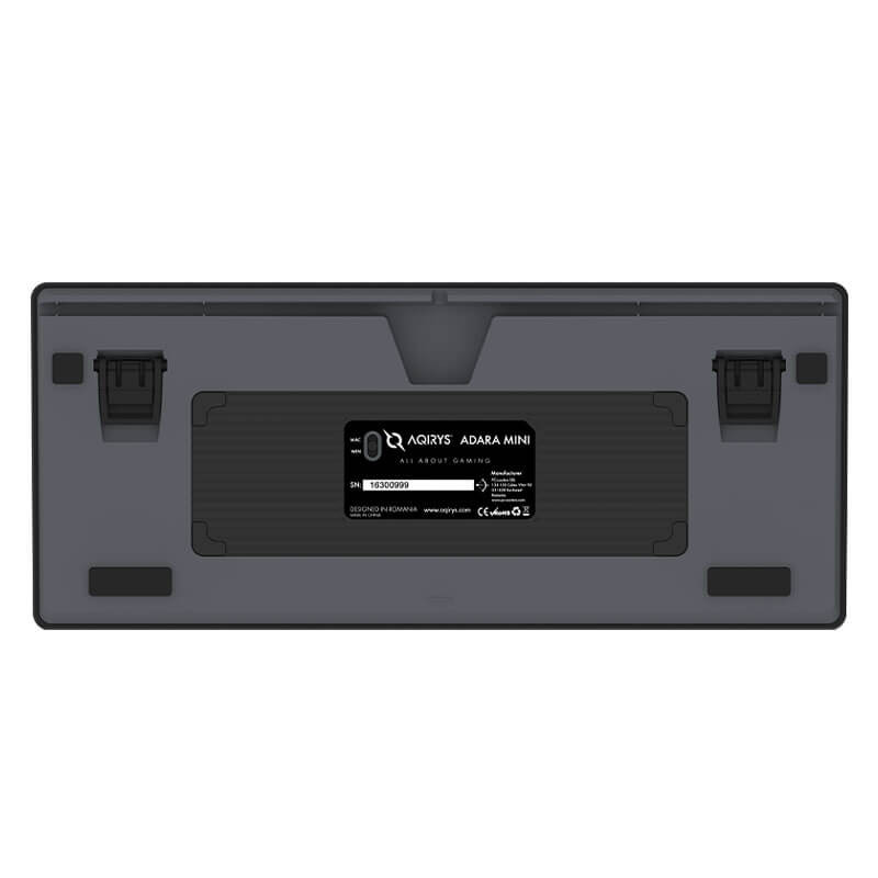 Clavier Mécanique Gamer AQIRYS ADARA MINI BLACK, 100% Anti-Ghosting, Rétroéclairage RGB