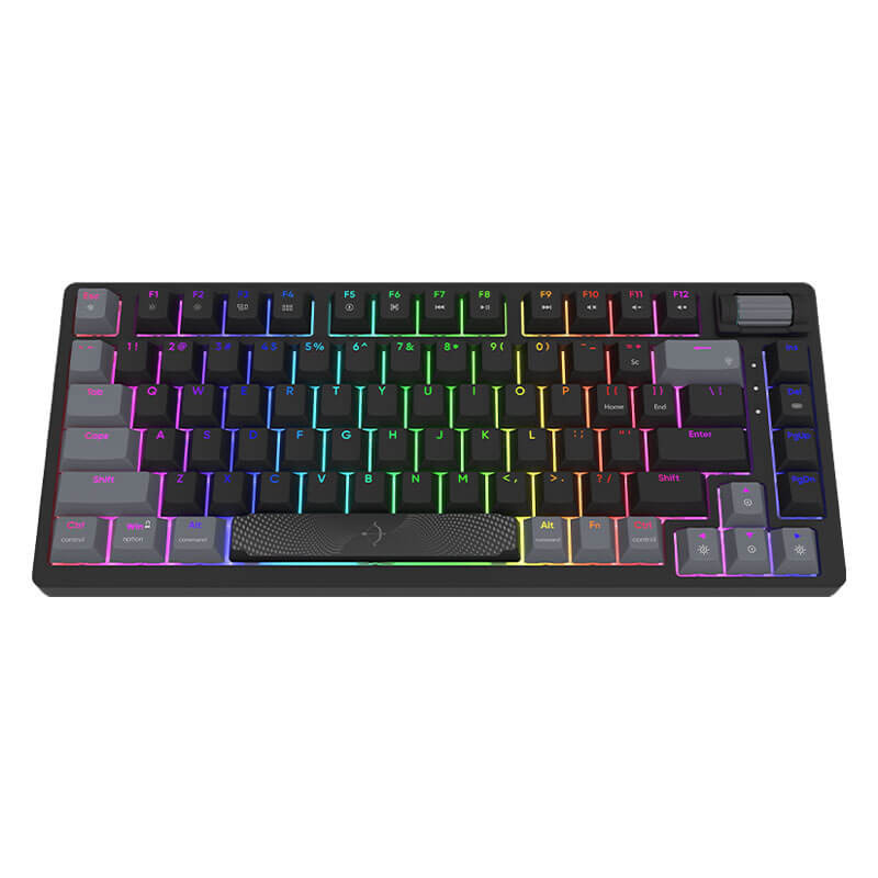 Clavier Mécanique Gamer AQIRYS ADARA MINI BLACK, 100% Anti-Ghosting, Rétroéclairage RGB
