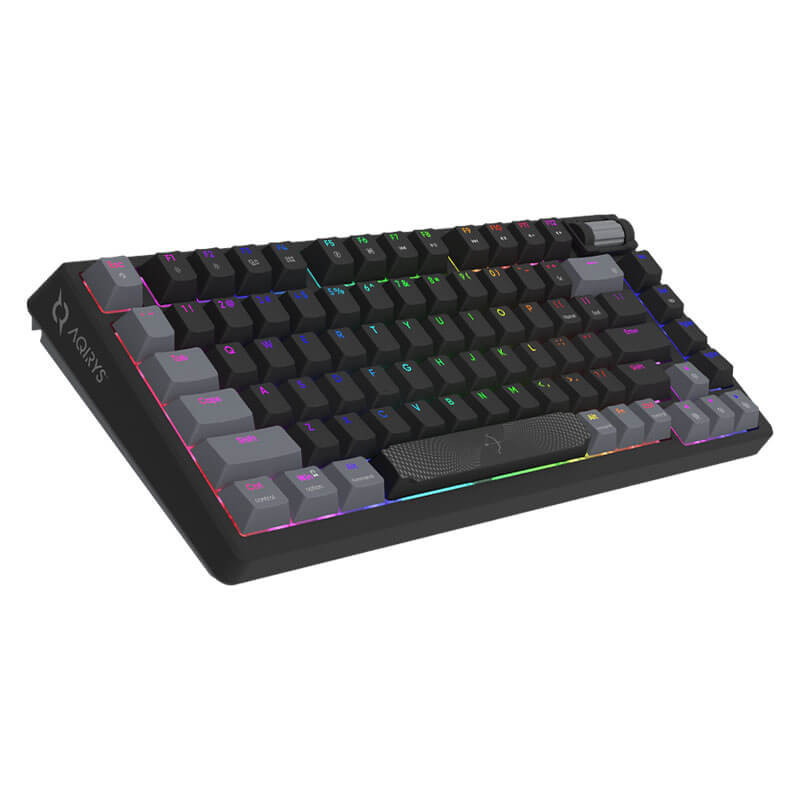 Clavier Mécanique Gamer AQIRYS ADARA MINI BLACK, 100% Anti-Ghosting, Rétroéclairage RGB