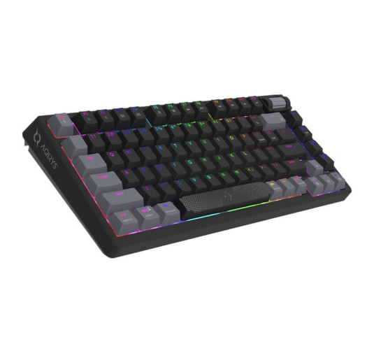 Clavier Mécanique Gamer AQIRYS ADARA MINI BLACK, 100% Anti-Ghosting, Rétroéclairage RGB