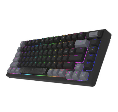 Clavier Mécanique Gamer AQIRYS ADARA MINI BLACK, 100% Anti-Ghosting, Rétroéclairage RGB