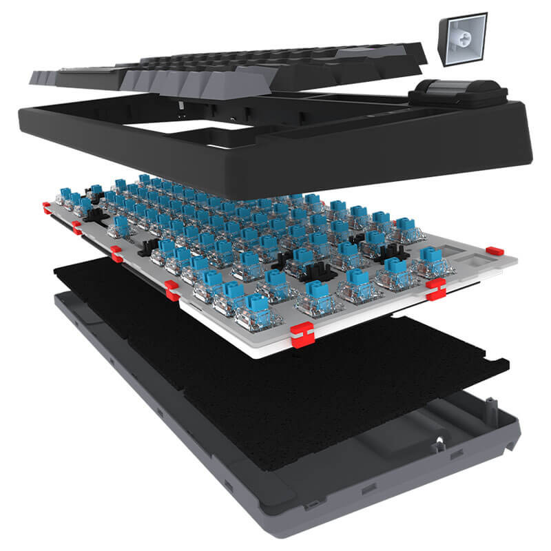 Clavier Mécanique AQIRYS ADARA MINI LE, 100% Anti-ghosting Clavier Mécanique AQIRYS ADARA MINI LE, 100% Anti-ghosting