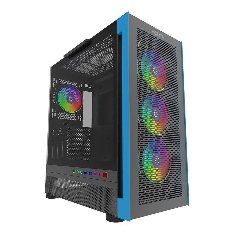 Boitier Gamer Moyen tour Aqirys sargas - ARGB - 4 Fans - Noir Boitier Gamer Moyen tour Aqirys sargas - ARGB - 4 Fans - Noir