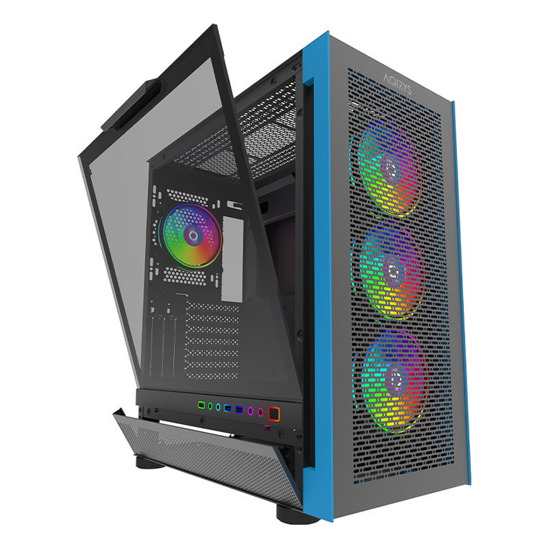 Boitier Gamer Moyen tour Aqirys sargas - ARGB - 4 Fans - Noir Boitier Gamer Moyen tour Aqirys sargas - ARGB - 4 Fans - Noir