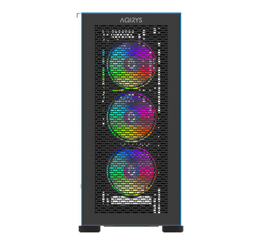 Boitier Gamer Moyen tour Aqirys sargas - ARGB - 4 Fans - Noir