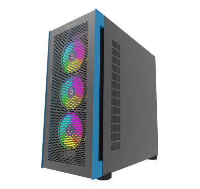 Boitier Gamer Moyen tour Aqirys sargas - ARGB - 4 Fans - Noir