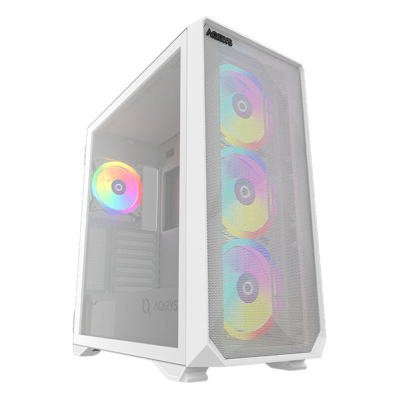 Boitier Gamer Moyen tour Aqirys Arcturus Pro White - EATX - 4 Fans - ARGB