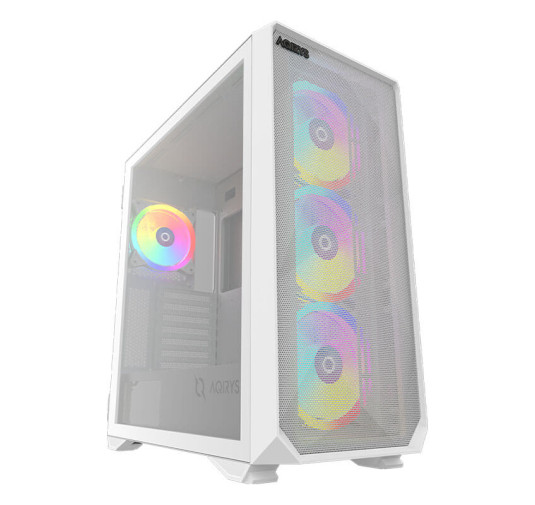 Boitier Gamer Moyen tour Aqirys Arcturus Pro White - EATX - 4 Fans - ARGB