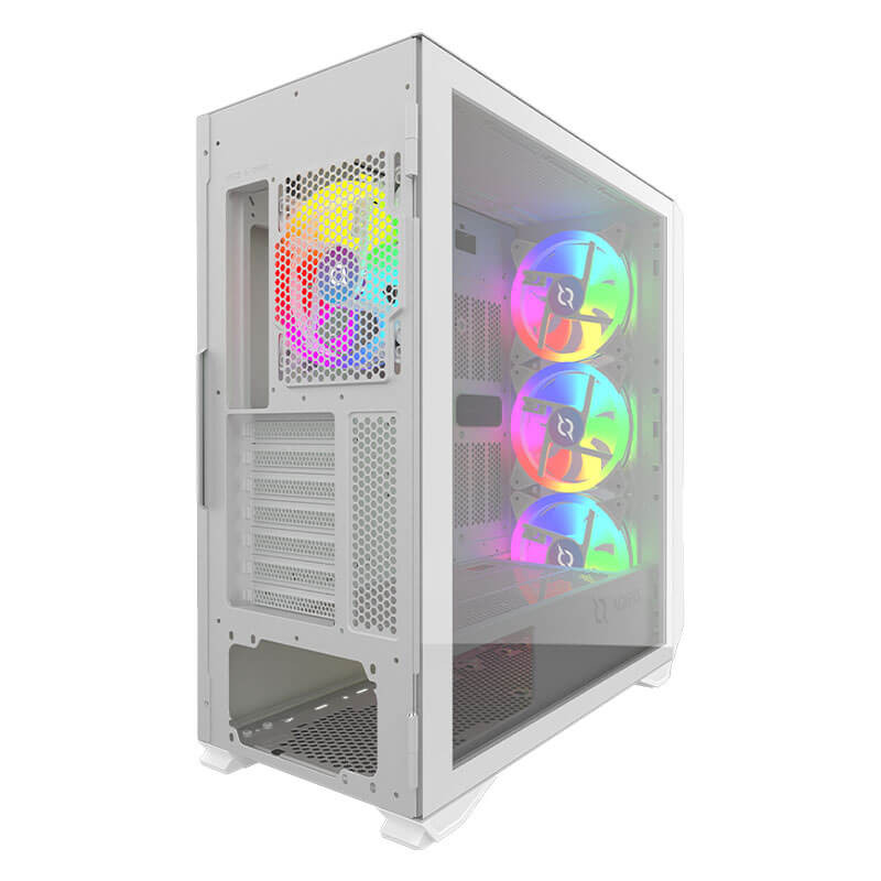 Boitier Gamer Moyen tour Aqirys Arcturus Pro White - EATX - 4 Fans - ARGB