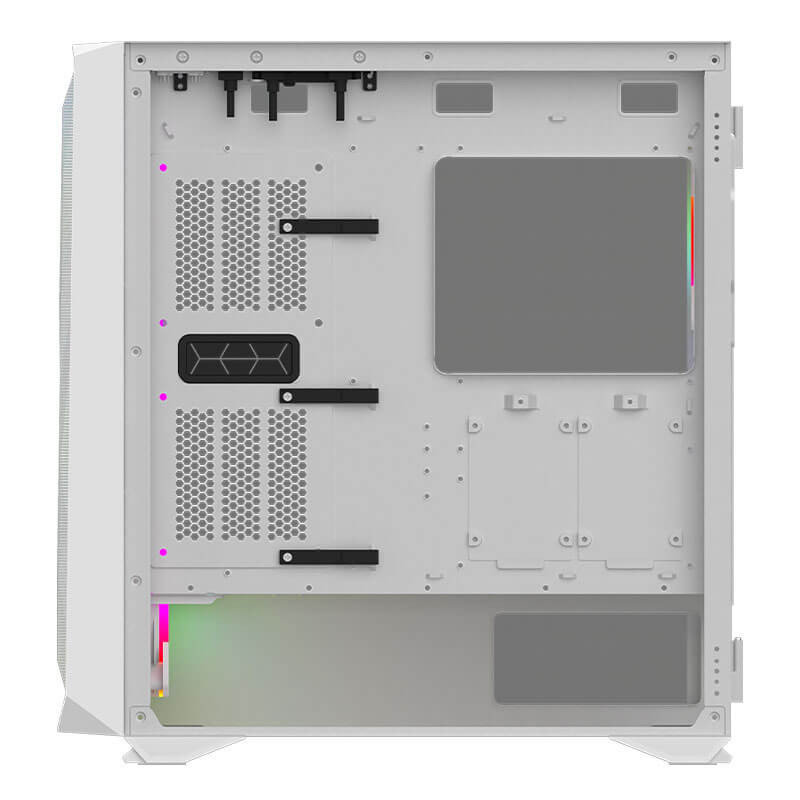 Boitier Gamer Moyen tour Aqirys Arcturus Pro White - EATX - 4 Fans - ARGB