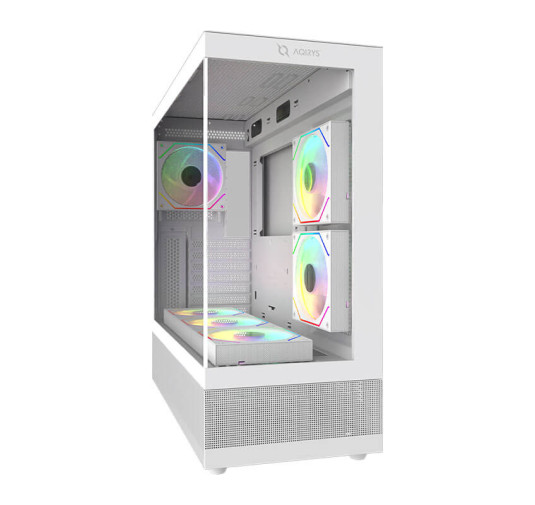 Boitier Gamer Moyen tour Aqirys ANTLIA - ATX - 6 Fans - ARGB White