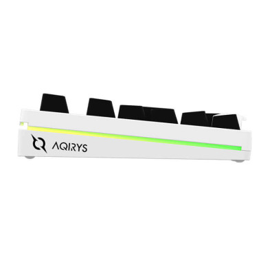 Clavier Mécanique AQIRYS ALUDRA, 100% Anti-ghosting, RGB Blanc