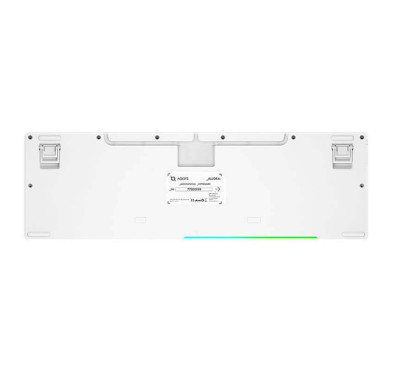 Clavier Mécanique AQIRYS ALUDRA, 100% Anti-ghosting, RGB Blanc