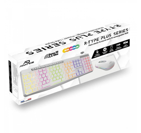 Pack Clavier & souris Sans Fil -  Advance R-TYPE PLUS