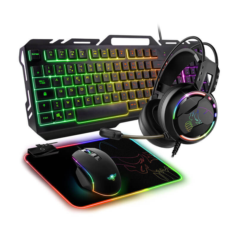 PACK Gaming 4EN1 - SPIRIT OF GAMER ULTIMATE 300 : Clavier Gamer, Casque, Souris & Tapis PACK Gaming 4EN1 - SPIRIT OF GAMER ULTIMATE 300 : Clavier Gamer, Casque, Souris & Tapis